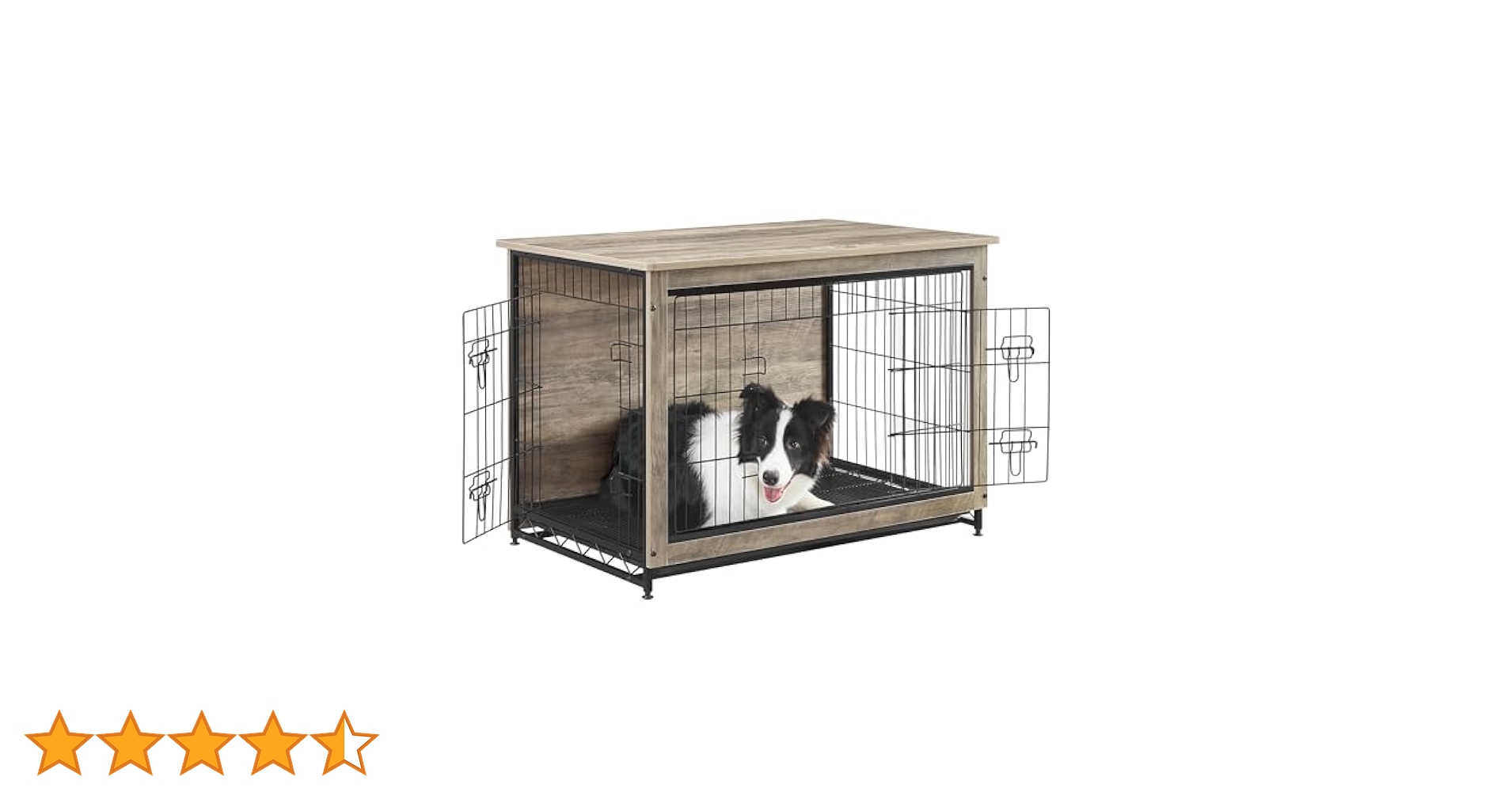 Amazon.co.jp: FEANDREA 犬 ケージ 木目調 ウッディサークル